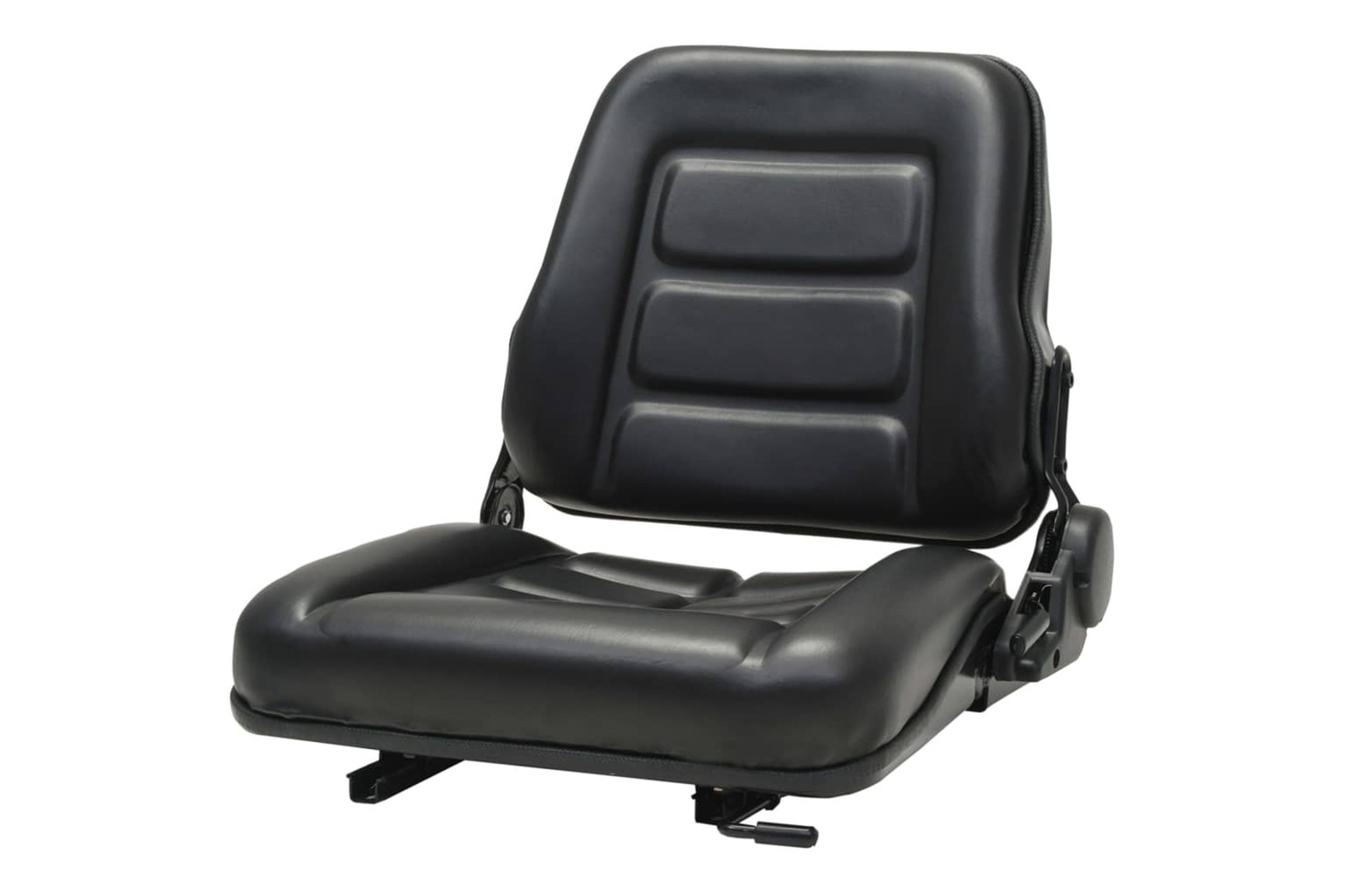 vidaXL 142318 Forklift & Tractor Seat With Adjustable Backrest Black