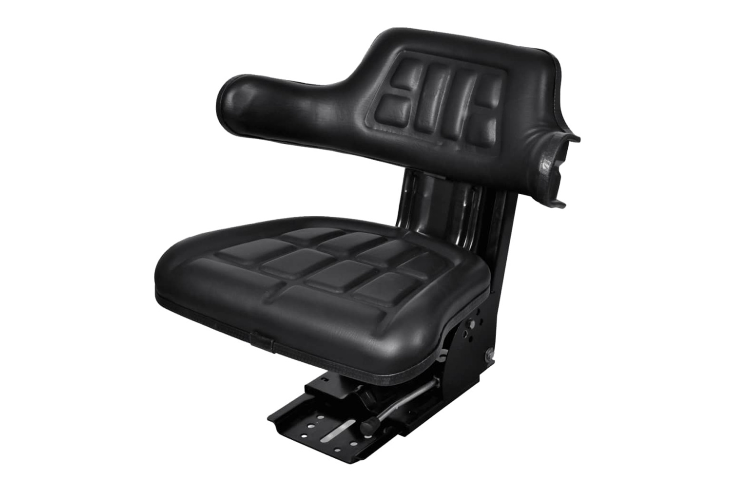 vidaXL 210157 Tractor Seat With Suspension Black