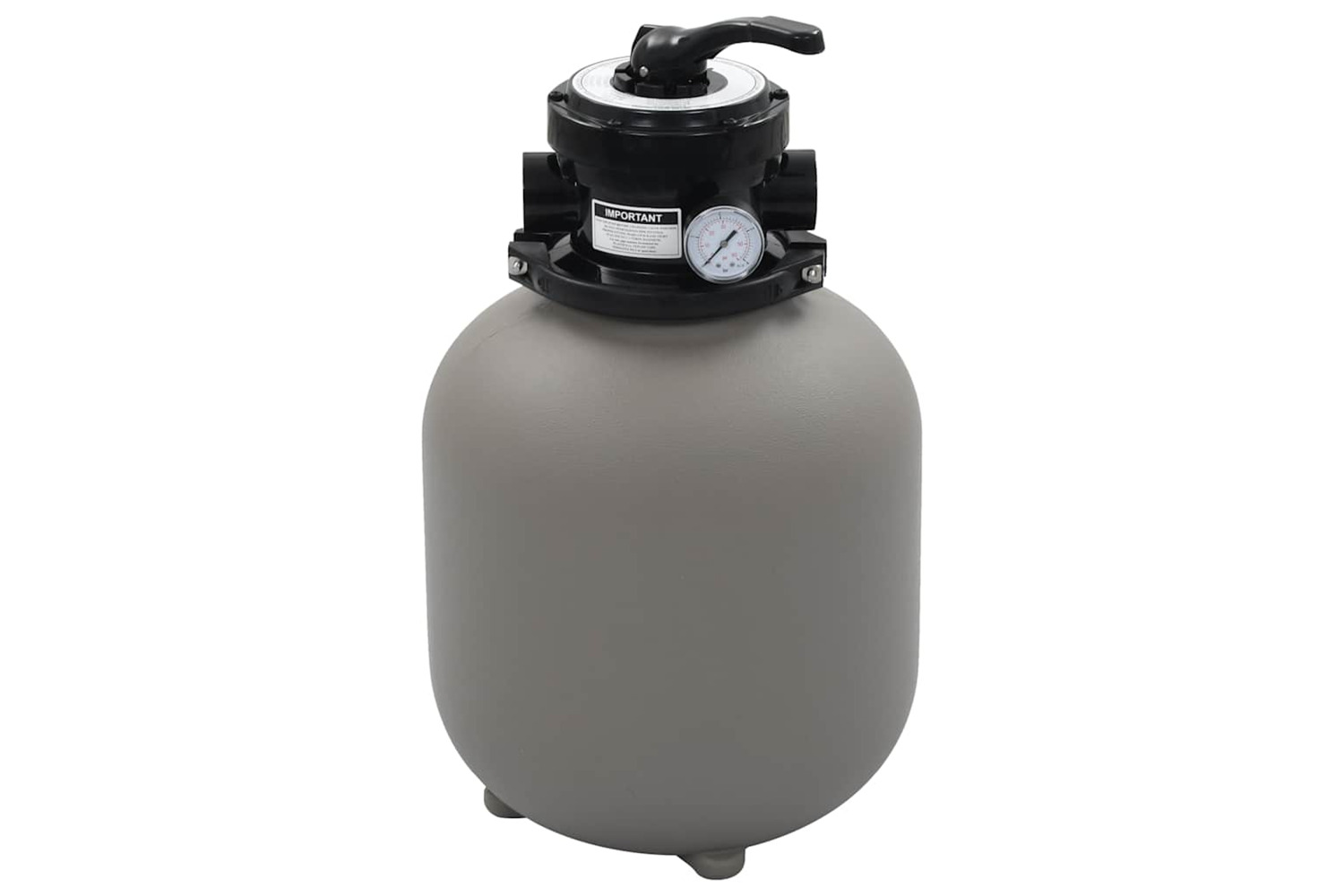 Vidaxl Pool Sand Filter With 4 Position Valve Grey 350 Mm