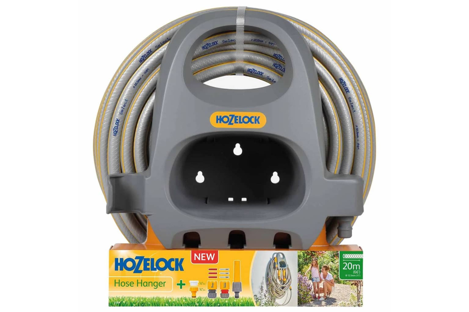 Hozelock 419963 Hose Hanger With Hose And Starter Set 20 M