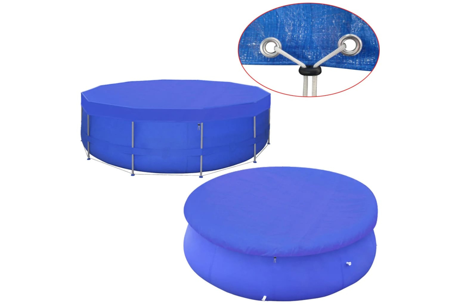 vidaXL 91151 Pool Cover Pe Round 460cm 90 G/m²