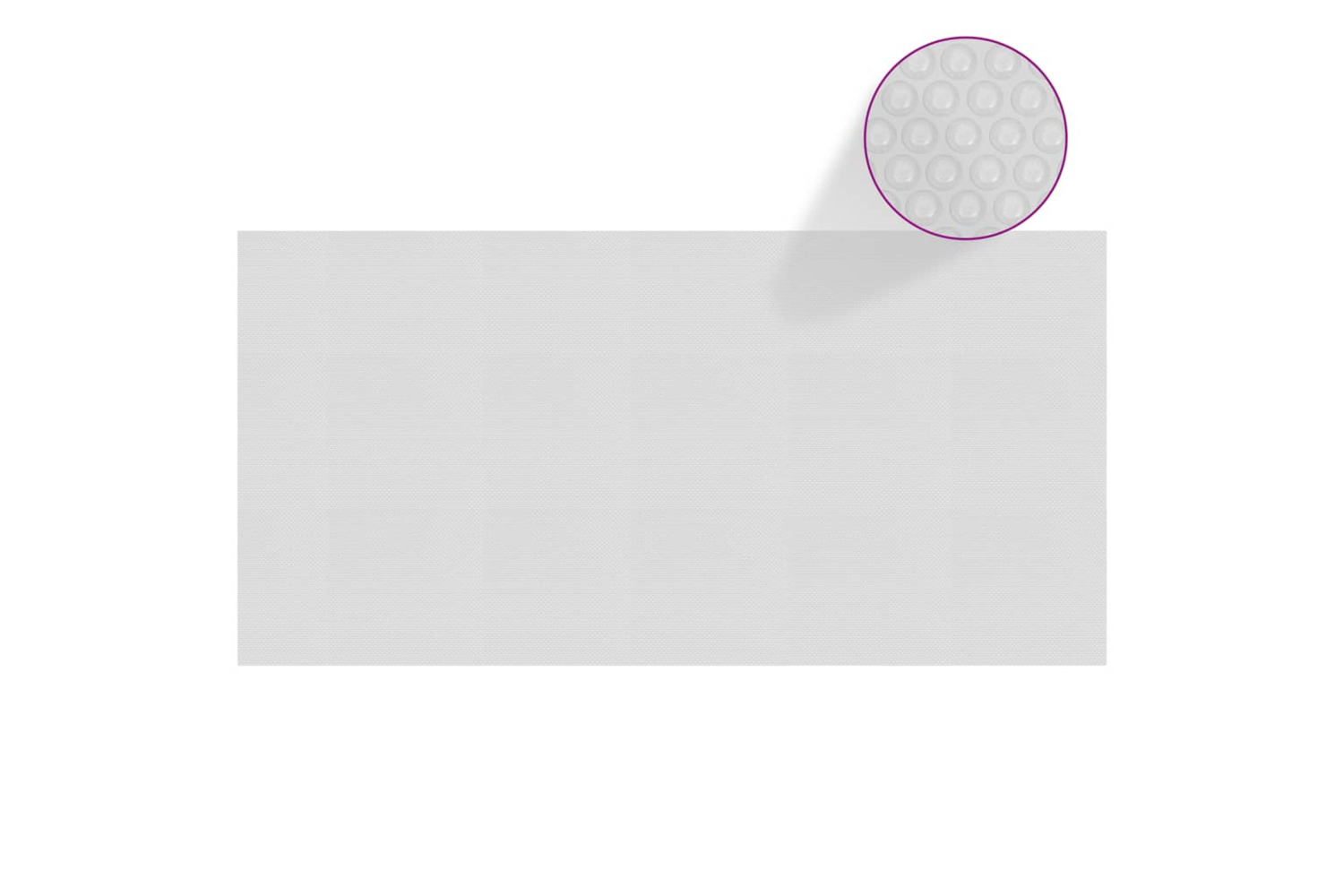 vidaXL 93013 Floating Pe Solar Pool Film 975x488cm Grey