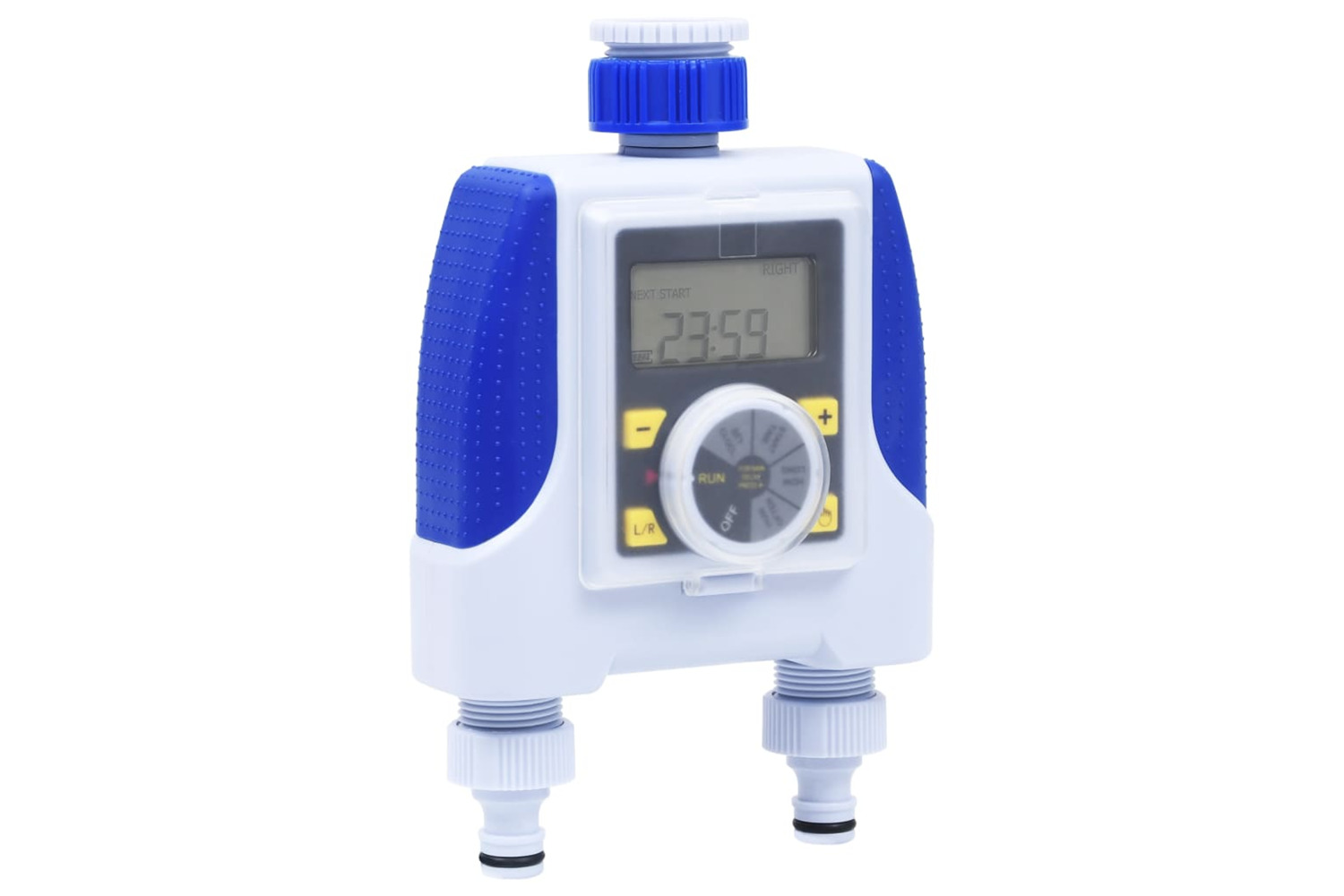 vidaXL 147886 Electronic Dual Outlet Water Timer With Rain Delay