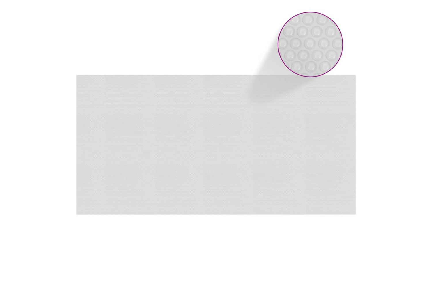 vidaXL 93012 Floating Pe Solar Pool Film 488x244cm Grey