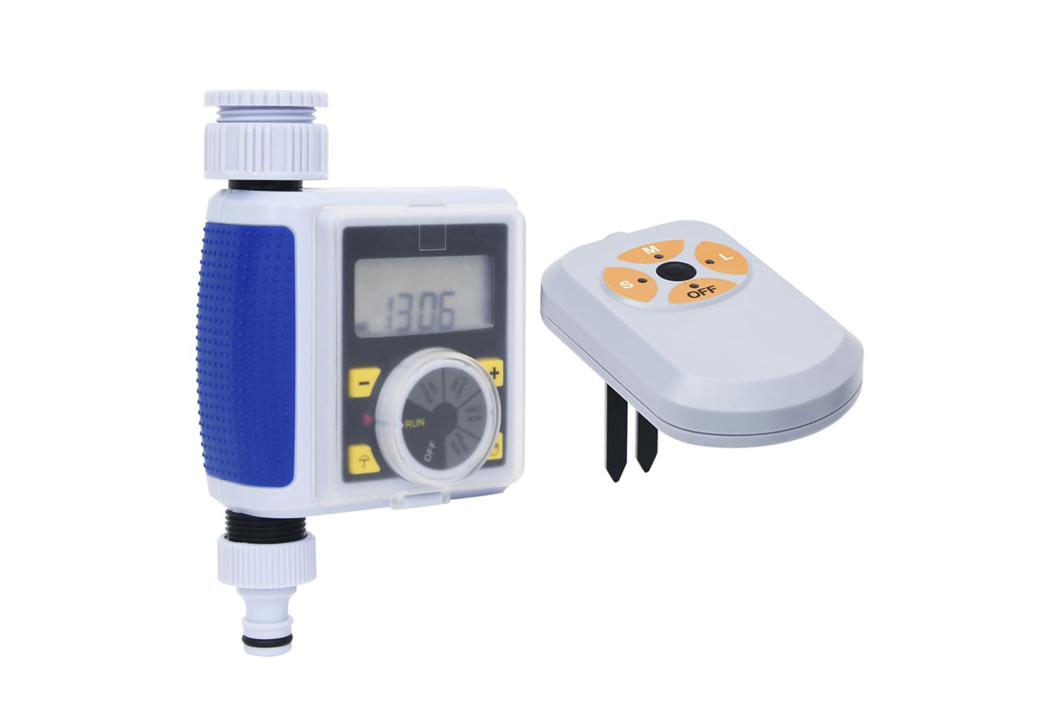 vidaXL 3072420 Digital Water Timer With Single Outlet And Moisture Sensor