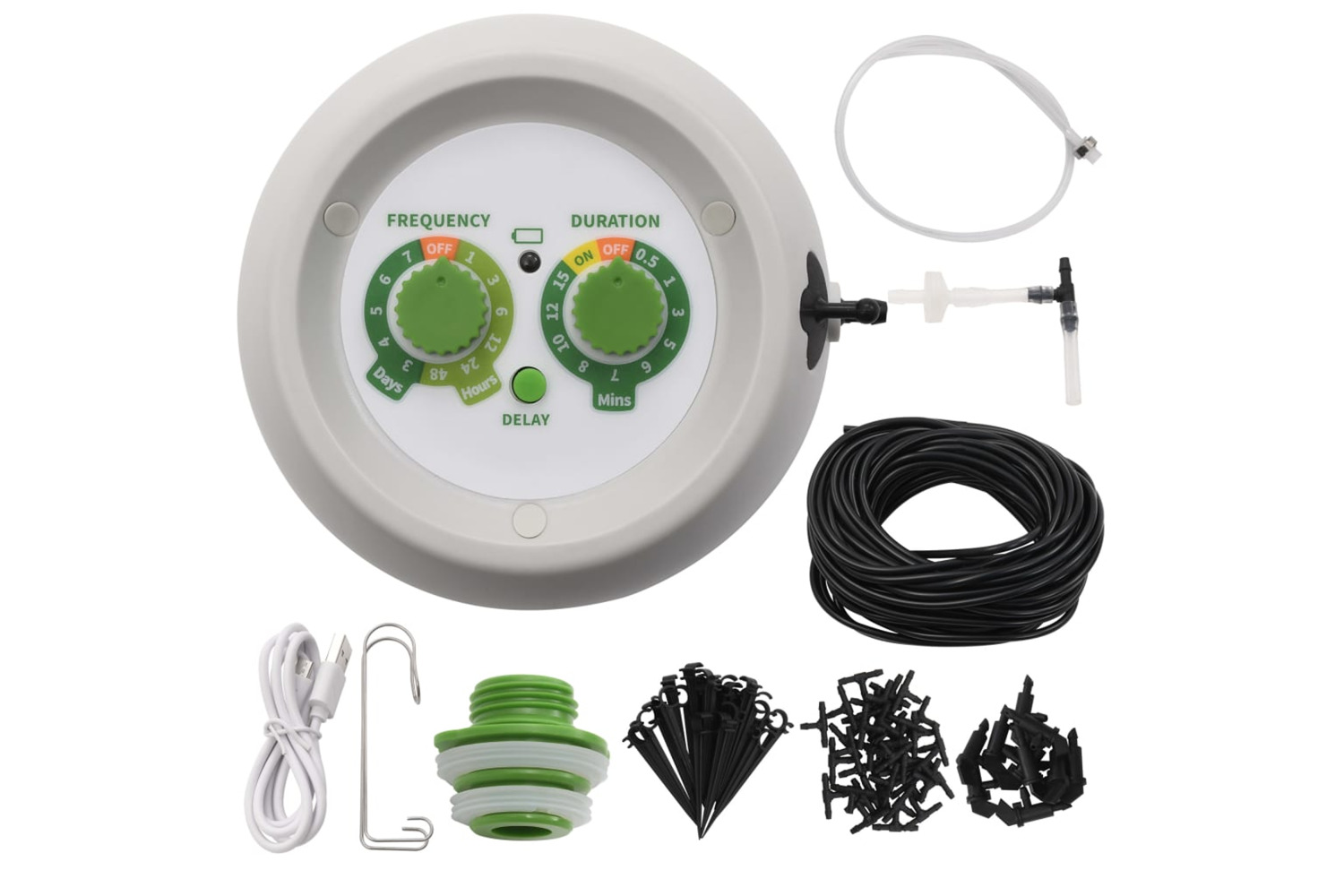 vidaXL 48041 Automatic Indoor Drip Watering Kit With Controller