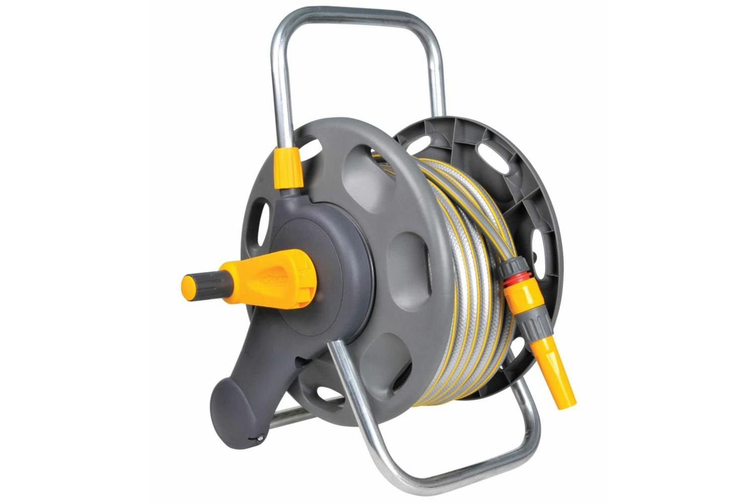 Hozelock 423762 Free Standing/wall Mounted Hose Reel 60 M With 50 M Hose