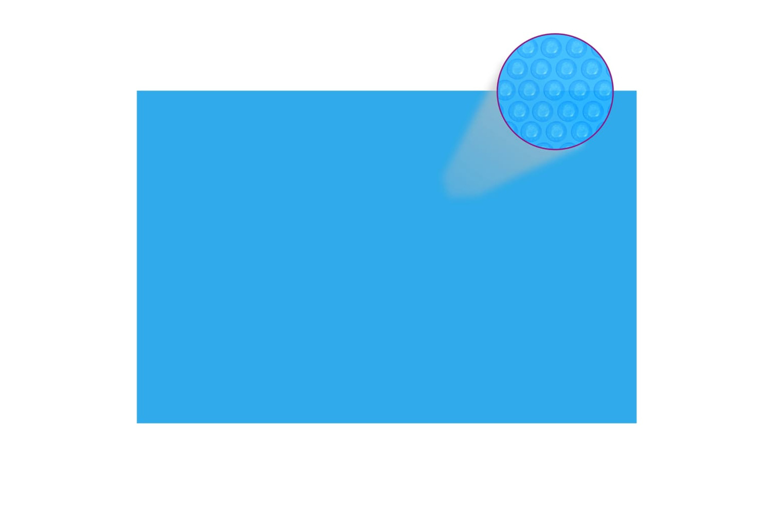 vidaXL 92959 Rectangular Pool Cover 600x400cm Pe Blue