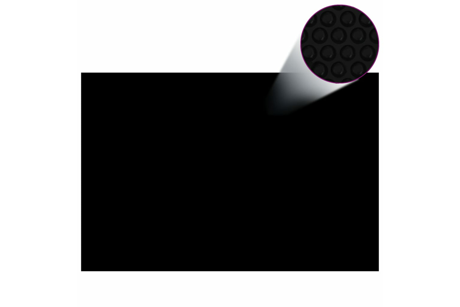 vidaXL 92964 Rectangular Pool Cover 600x400cm Pe Black