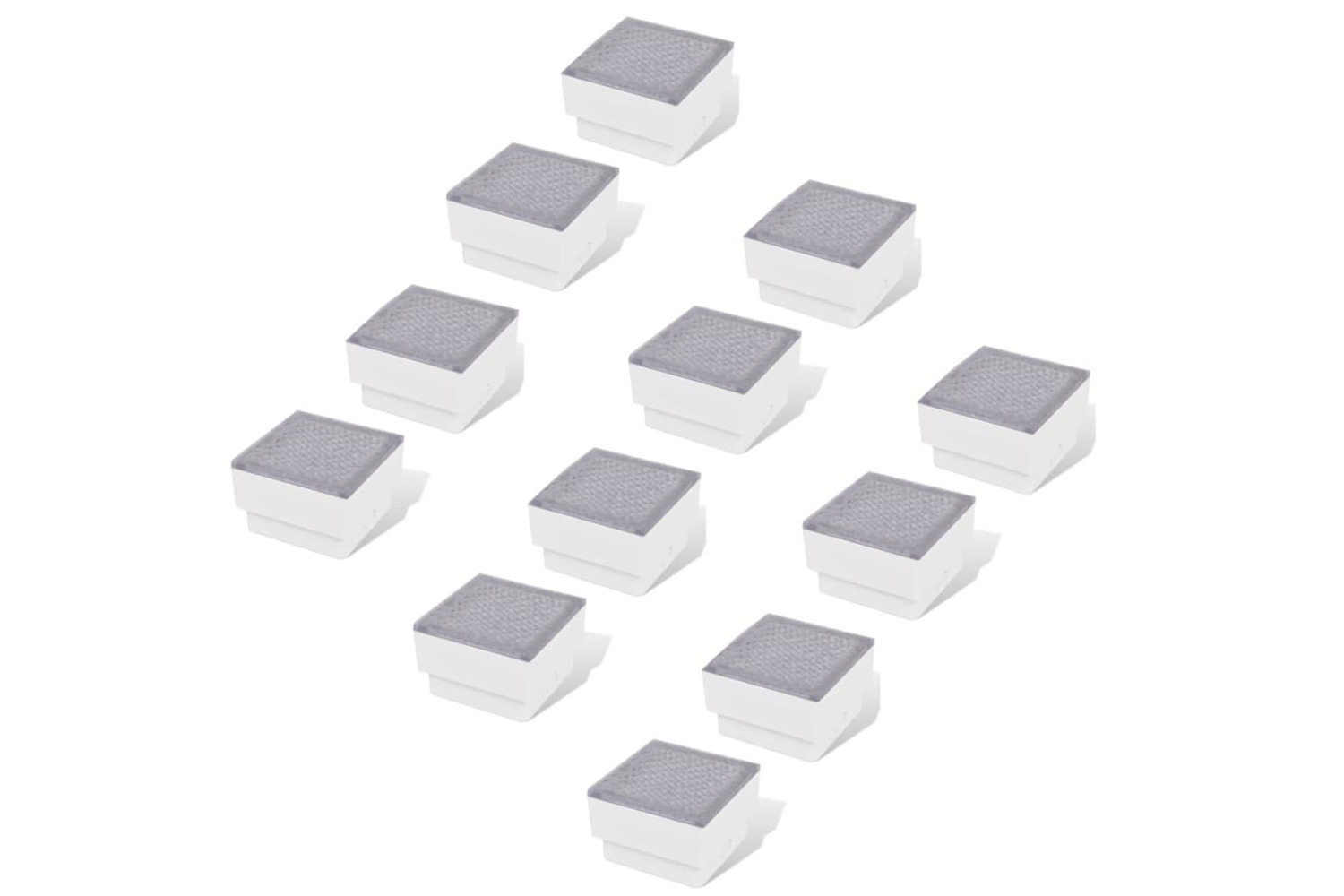 vidaXL 272494 Led Inground Lights 12 Pcs 100x100x68mm