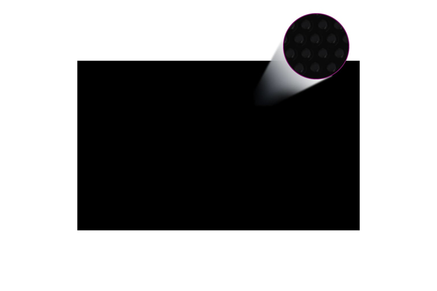 vidaXL 92966 Rectangular Pool Cover 1000x600cm Pe Black