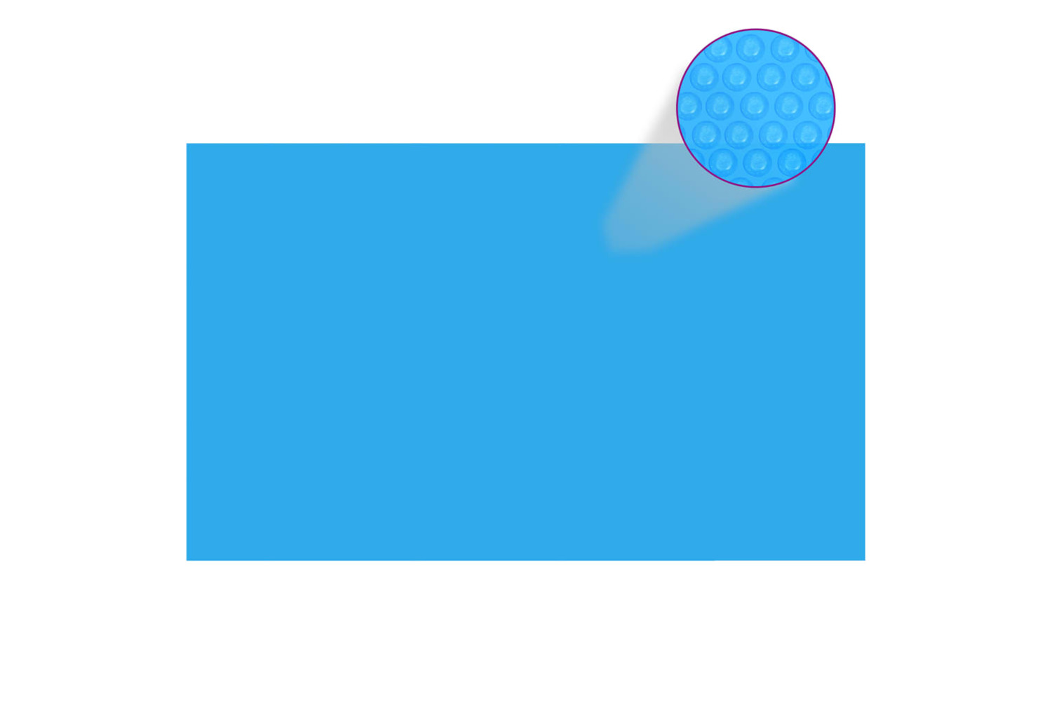 vidaXL 90675 Rectangular Pool Cover 260 X 160cm Pe Blue