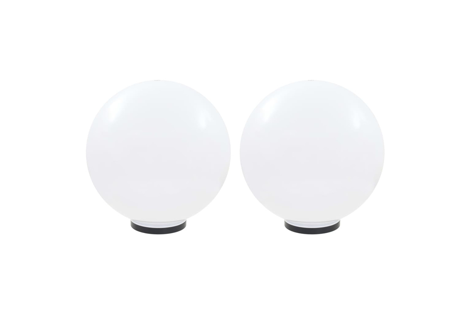 vidaXL 277145 Led Bowl Lamps 2 Pcs Spherical 50cm Pmma