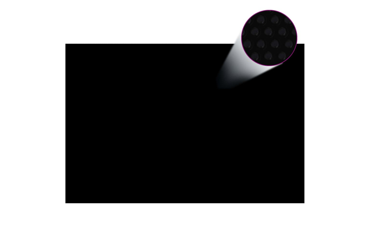 vidaXL 92163 Pool Cover Black 300x200cm Pe