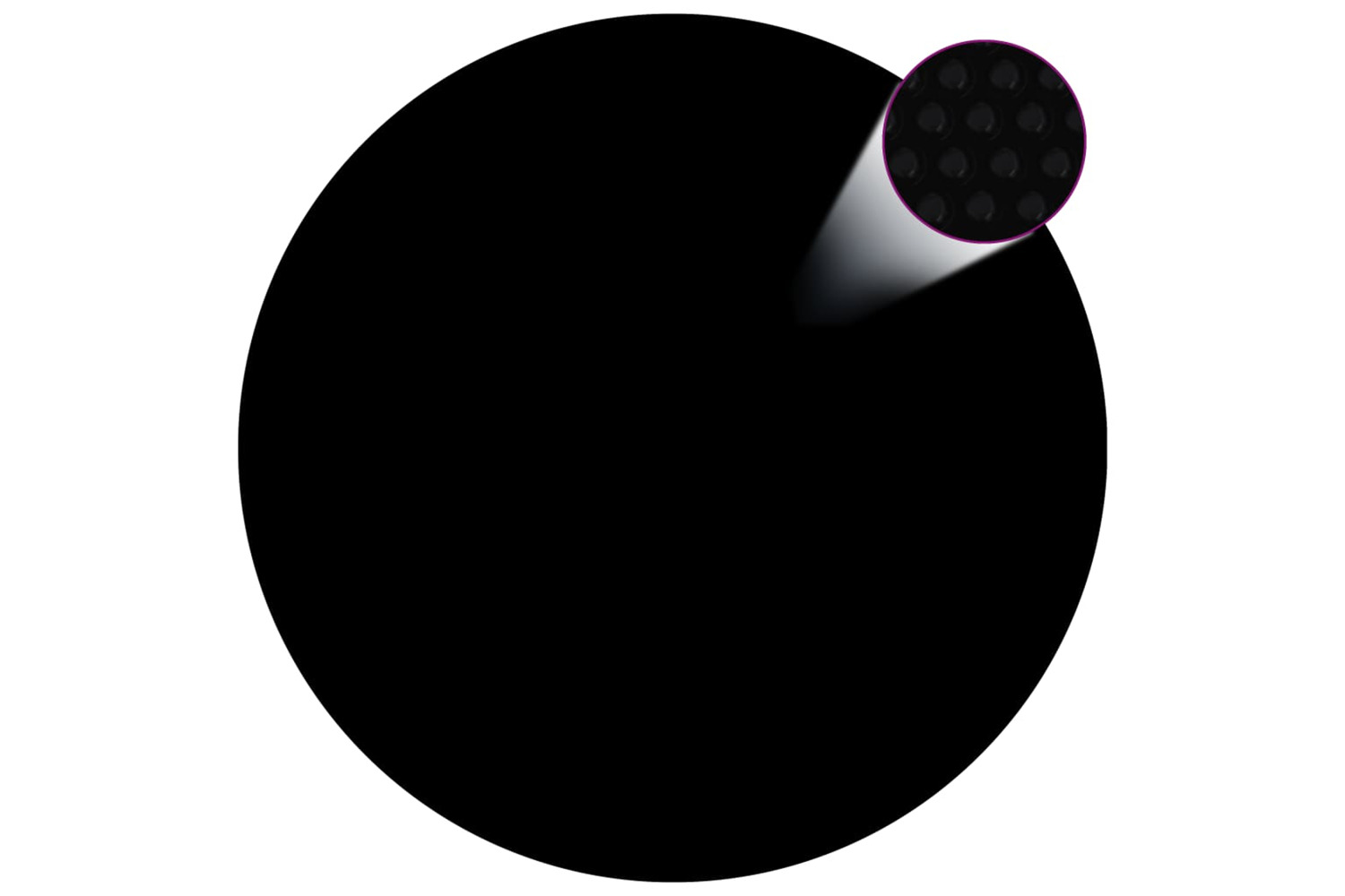 vidaXL 92161 Pool Cover Black 549cm Pe