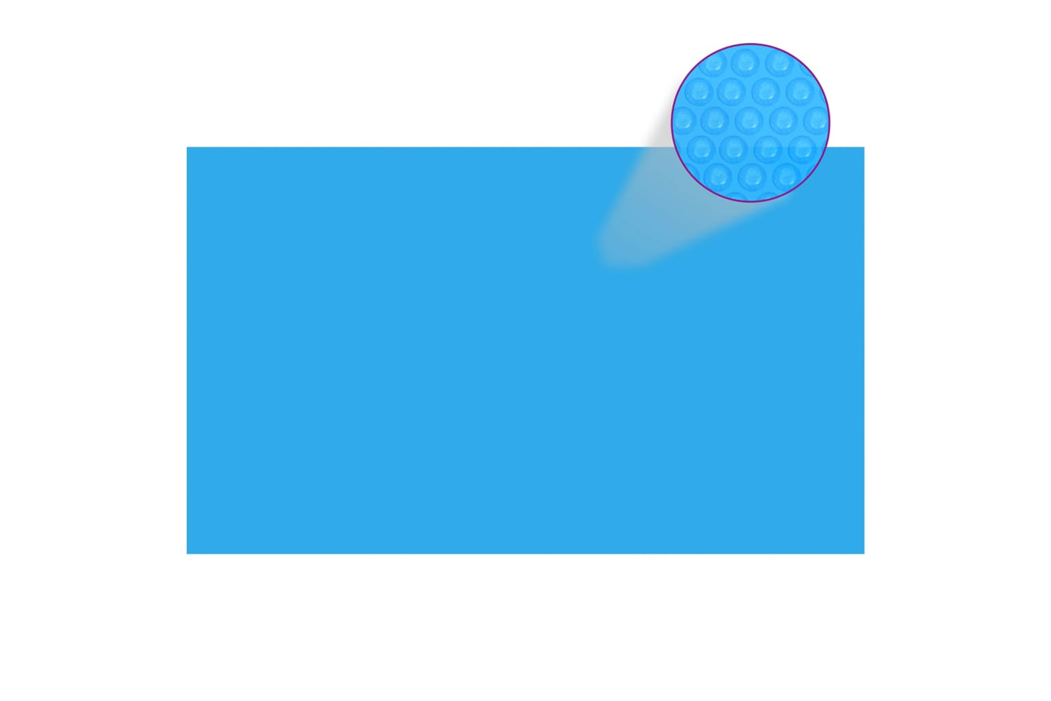 vidaXL 92958 Rectangular Pool Cover 500x300cm Pe Blue