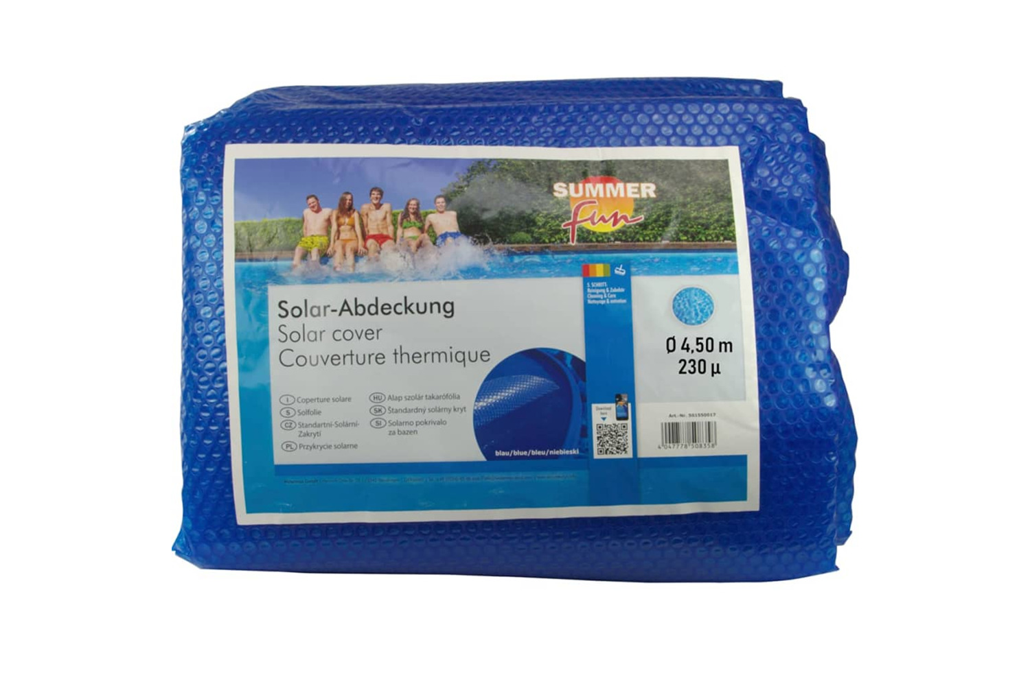 Summer Fun 428934 Summer Pool Solar Cover Round 450 Cm Pe Blue