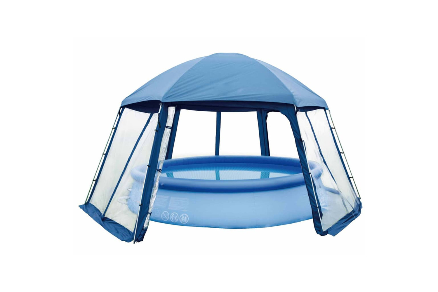 Blue Bay 424870 Pool House Type Ii Blue 520x600x280 Cm