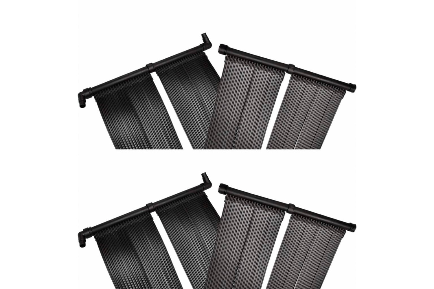 vidaXL 3079659 Solar Pool Heater Panel 4 Pcs 80x620cm