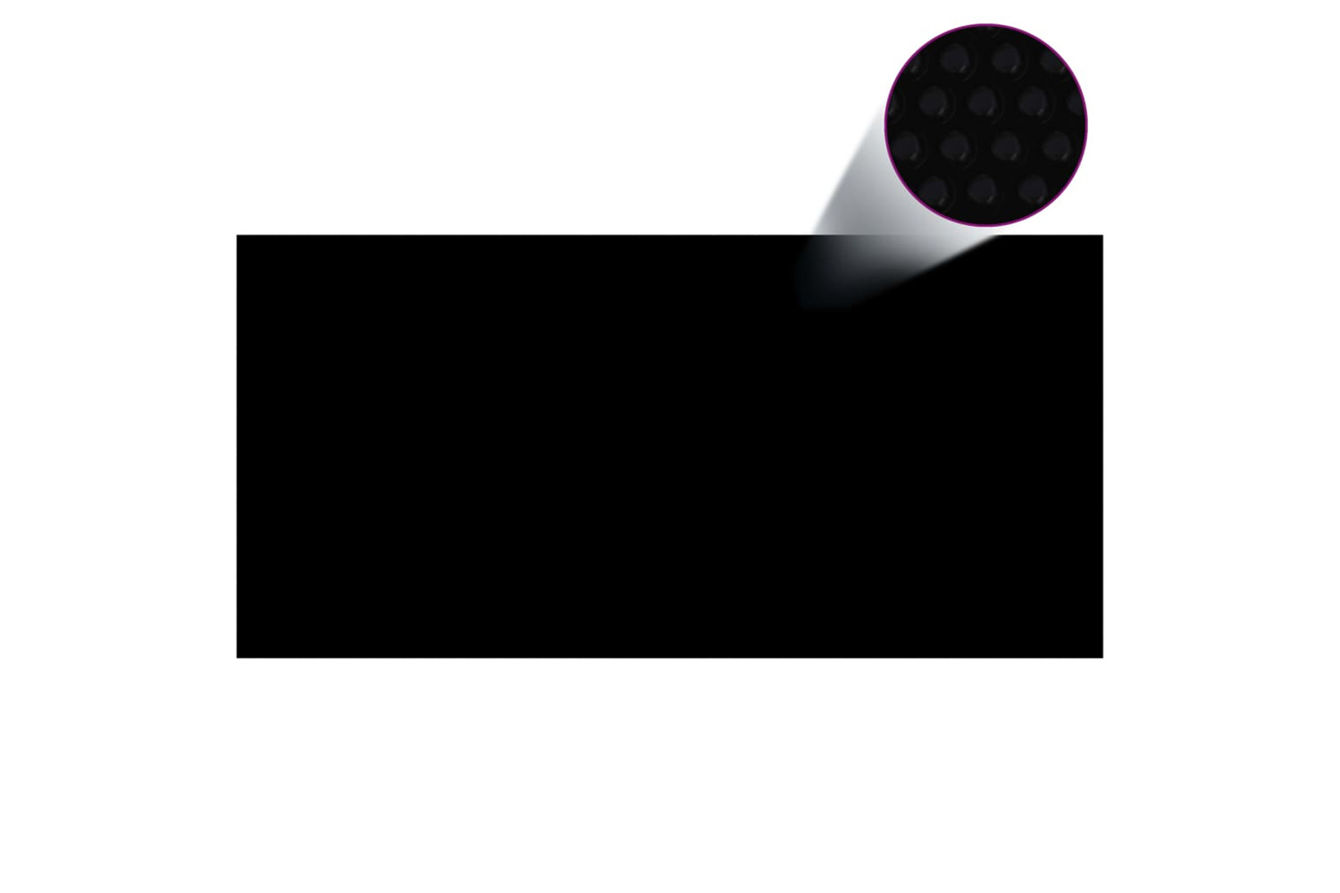 vidaXL 92164 Pool Cover Black 450x220cm Pe