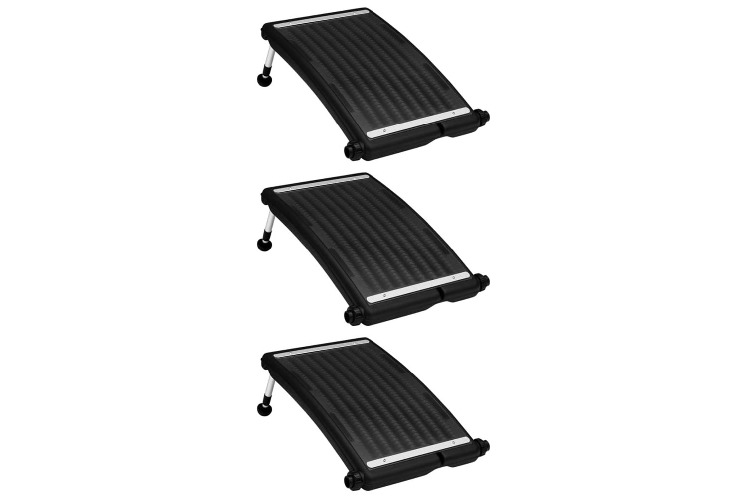 vidaXL 3095462 Curved Pool Solar Heating Panels 3 Pcs 72.5x46cm