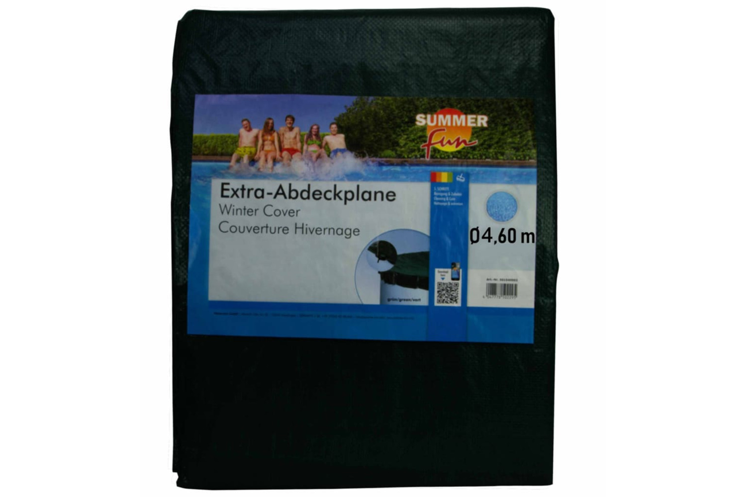 Summer Fun 426467 Winter Pool Cover Round 460 Cm Pvc Green