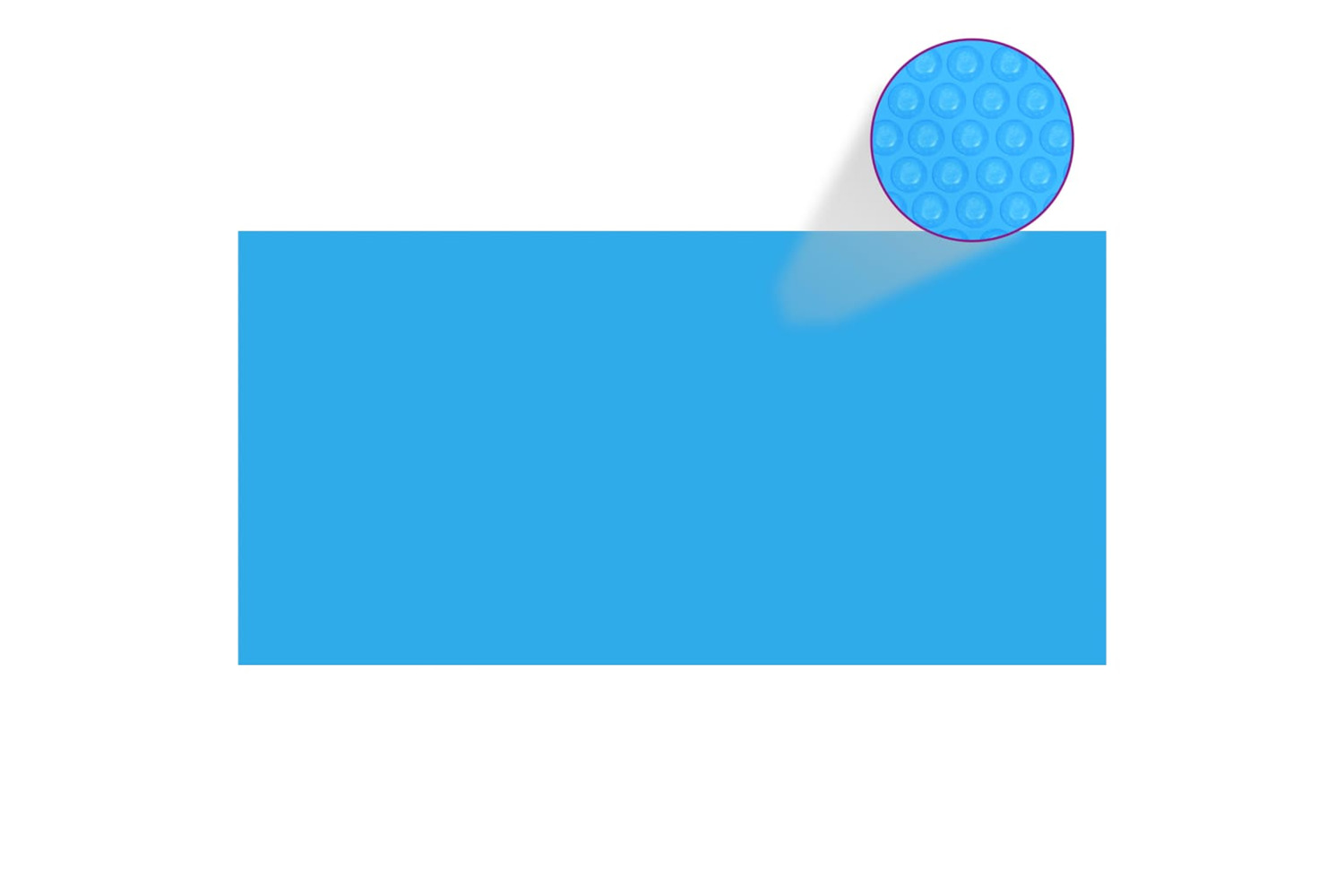 vidaXL 92150 Pool Cover Blue 488x244cm Pe