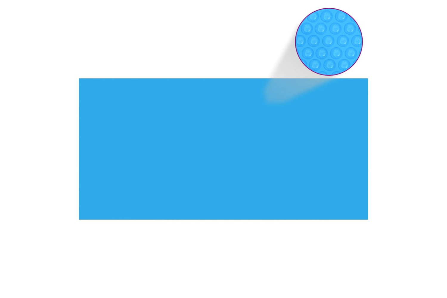 vidaXL 90677 Rectangular Pool Cover 450 X 220cm Pe Blue
