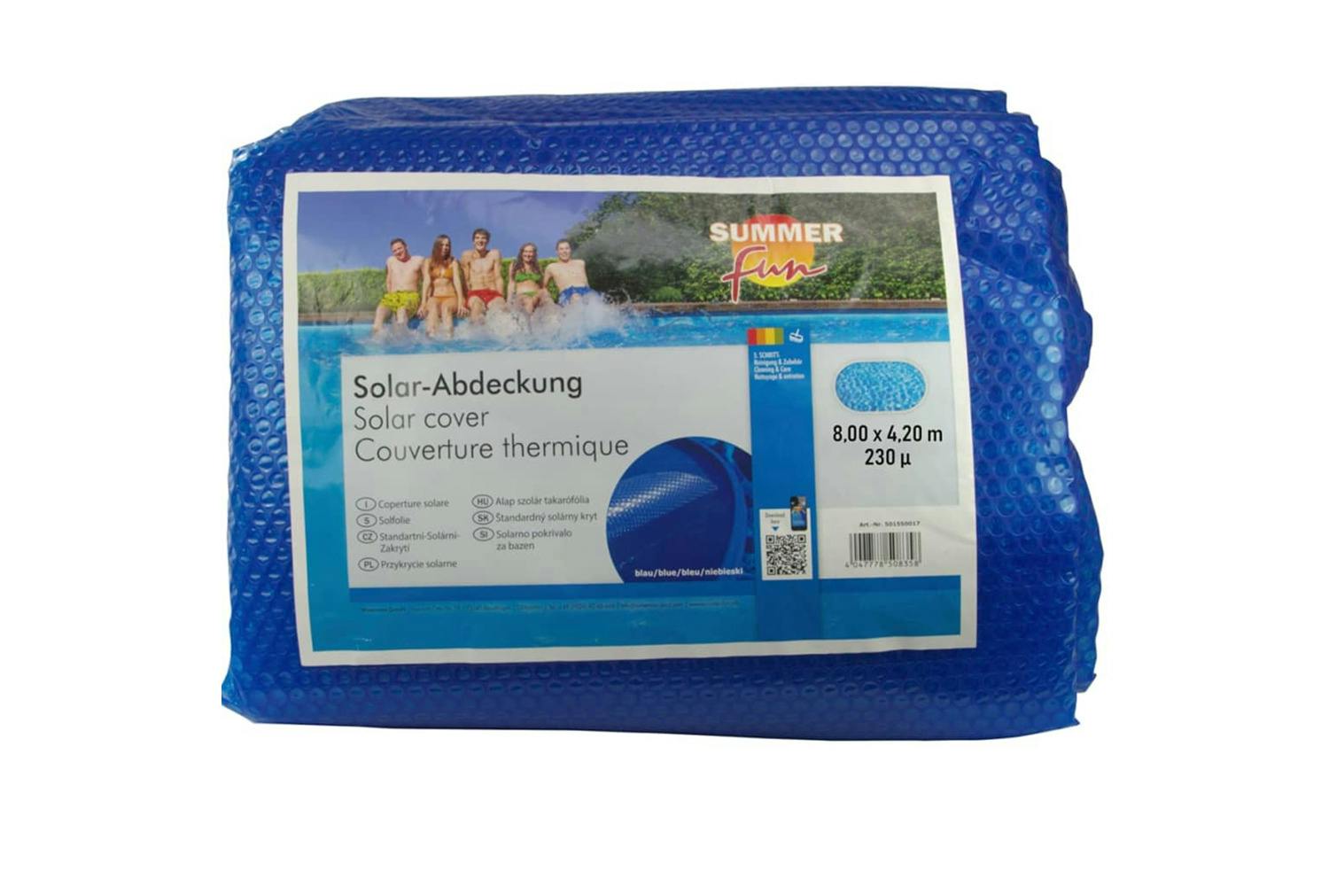 Summer Fun 428935 Summer Pool Solar Cover Oval 800x420 Cm Pe Blue