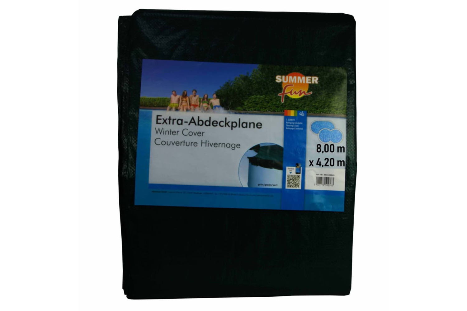 Summer Fun 426464 Winter Pool Cover Oval 800 Cm Pvc Green