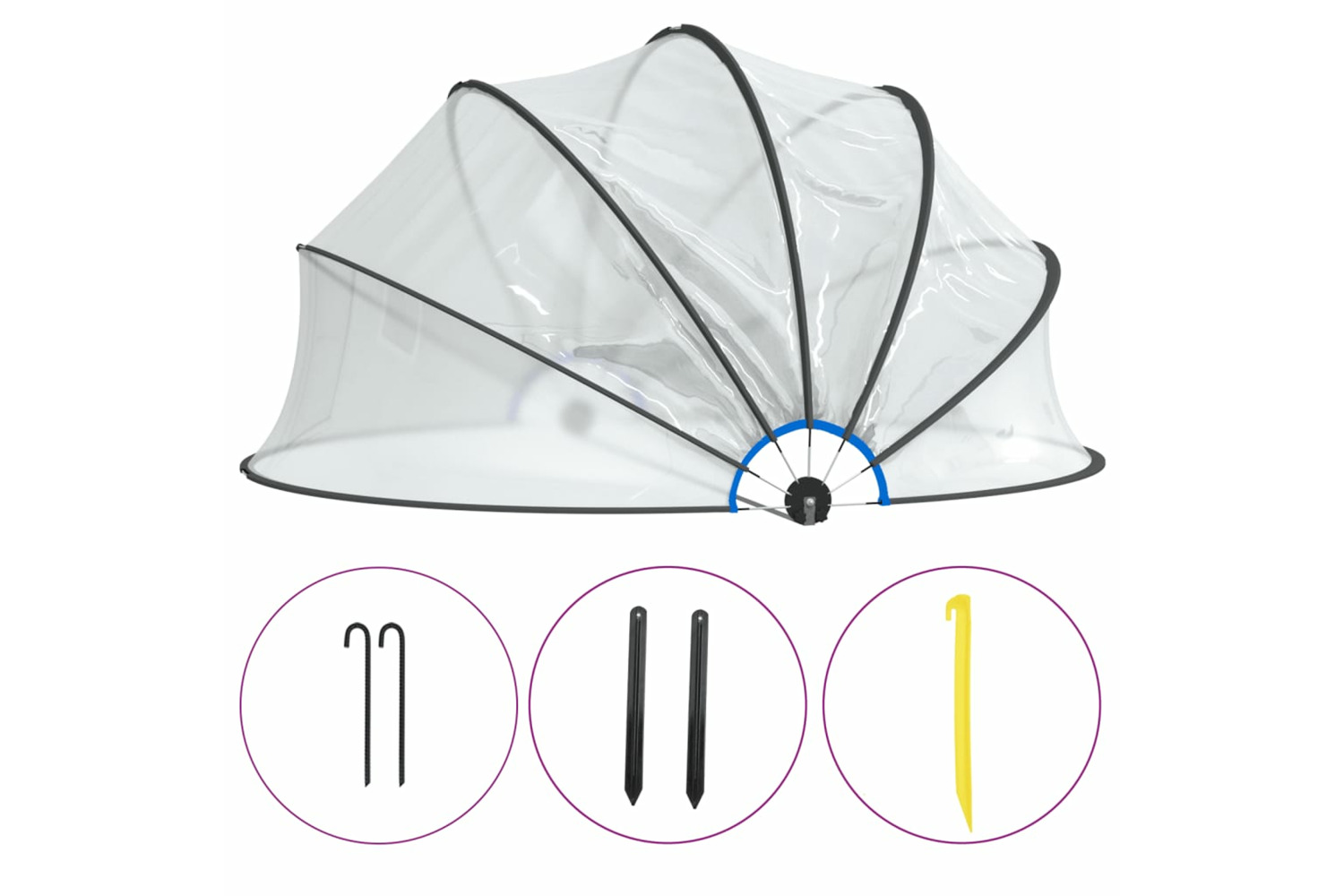 vidaXL 92797 Pool Dome 500x250cm