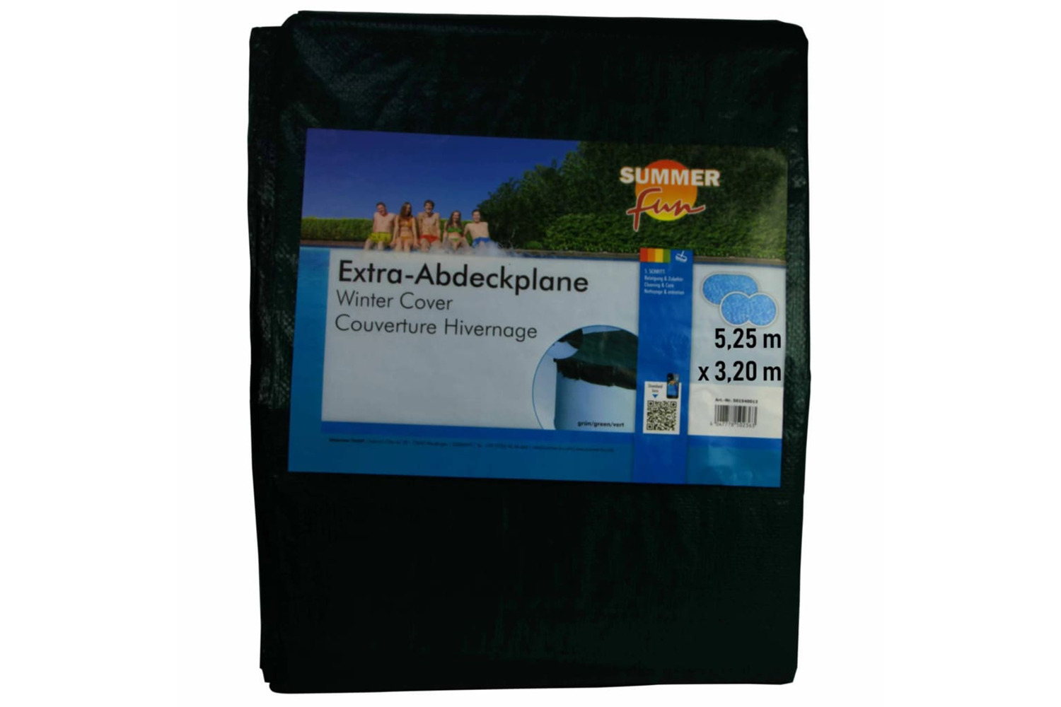 Summer Fun 426461 Winter Pool Cover Oval 525 Cm Pvc Green