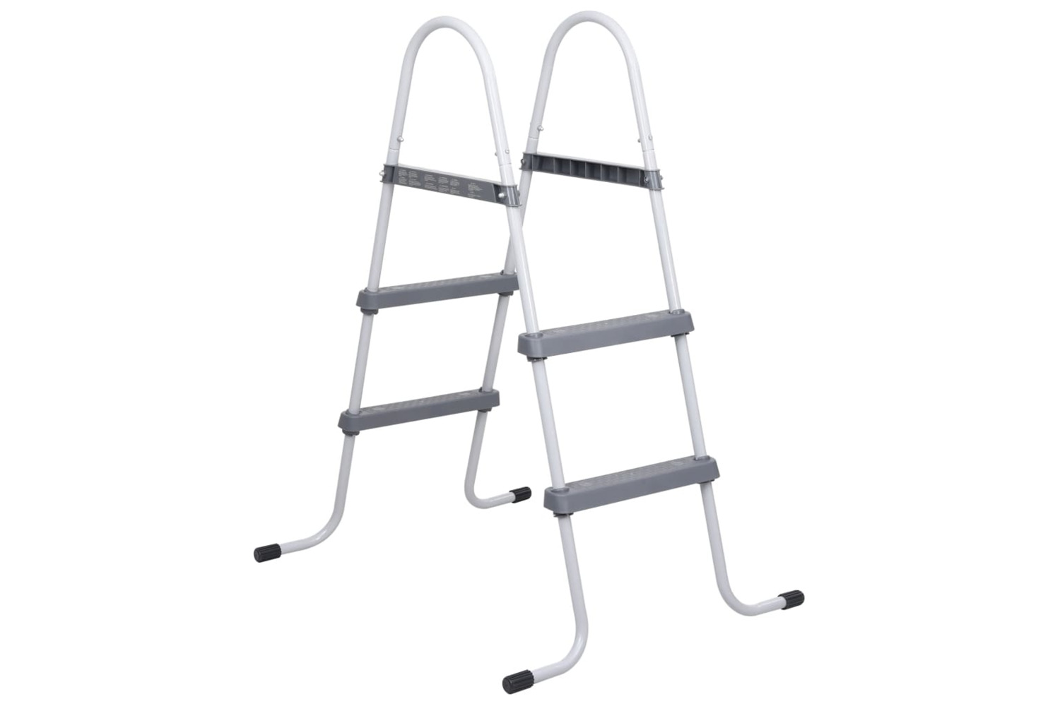 vidaXL 93804 Pool Ladder Grey 84cm Steel