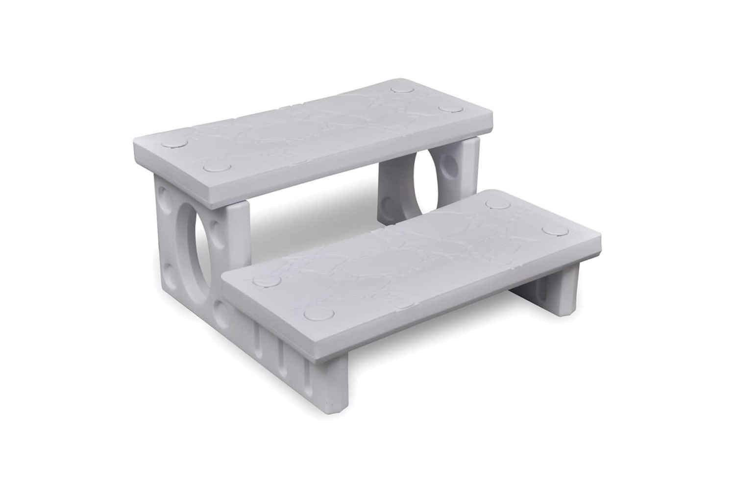 vidaXL 90716 White Spa Steps