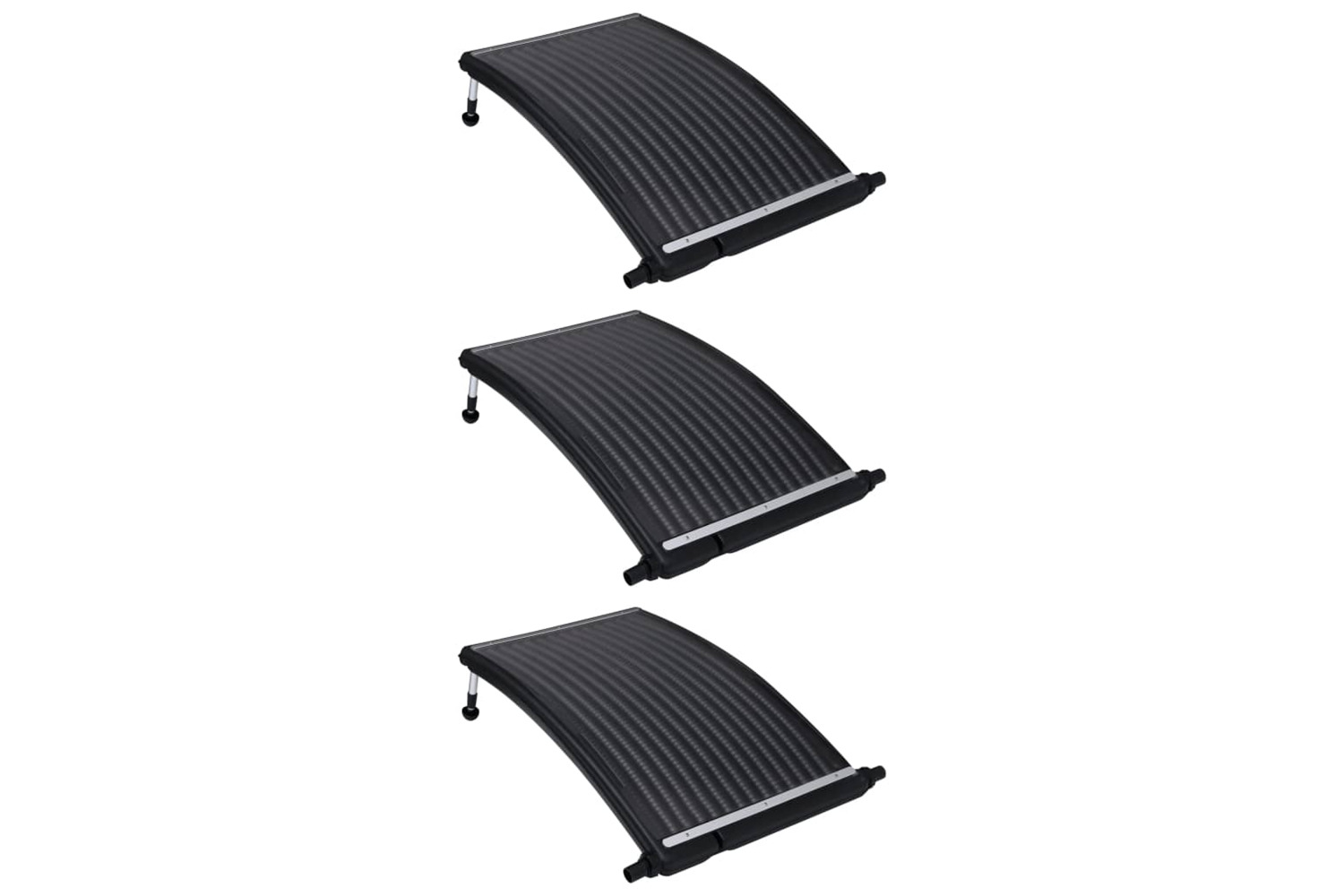 vidaXL 3095463 Curved Pool Solar Heating Panels 3 Pcs 110x65cm