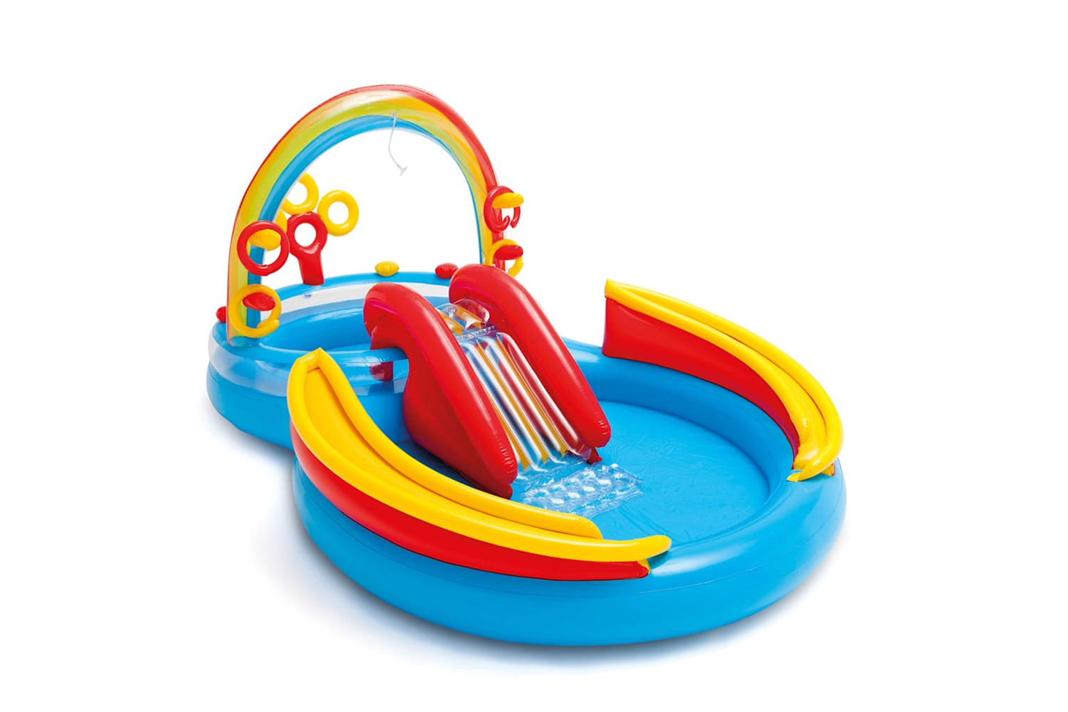 Intex Inflatable Pool Rainbow Ring Play Center 297x193 X135 Cm 57453np