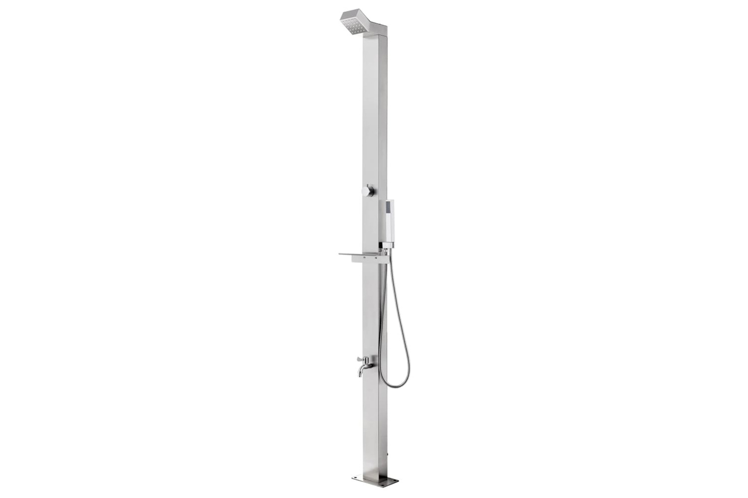 vidaXL 315939 Garden Shower 220cm Stainless Steel