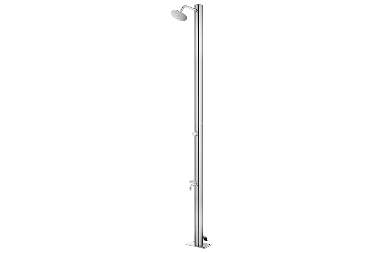vidaXL 315940 Garden Shower 215cm Stainless Steel