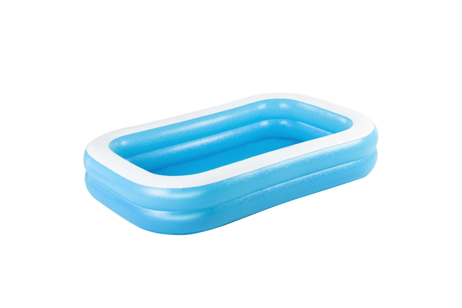 Bestway 92107 Family Rectangular Inflatable Pool 262x175x51cm Blue And White