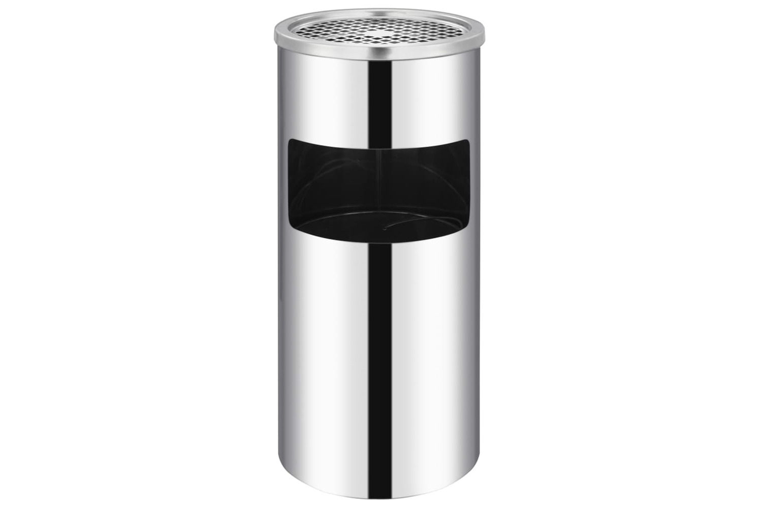 vidaXL 51095 Wall Ashtray Dustbin Stainless Steel 26 L