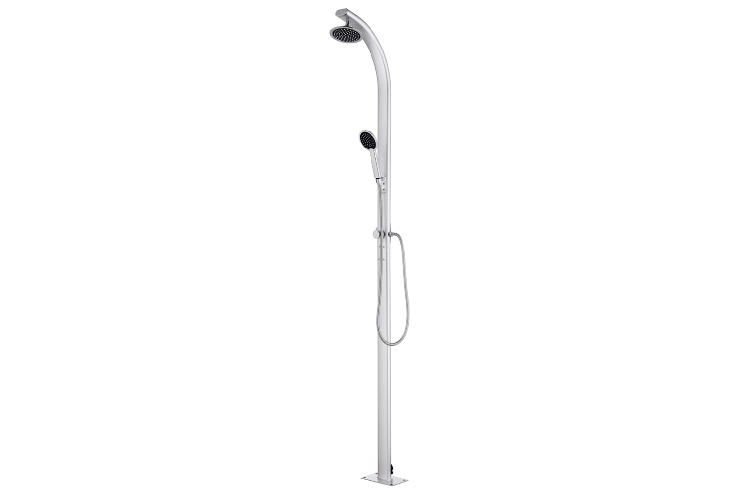 vidaXL 315943 Garden Shower 215cm Aluminium