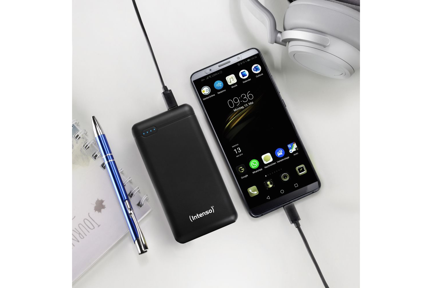Intenso 20000mAh Compact Power Bank | Black