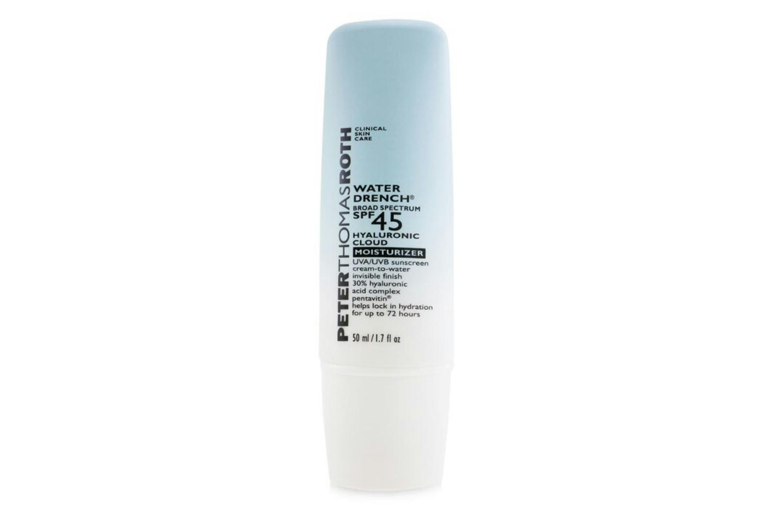 Peter Thomas Roth 252190 Water Drench Hyaluronic Cloud Moisturizer SPF 45 UVA/UVB Sunscreen | 50ml