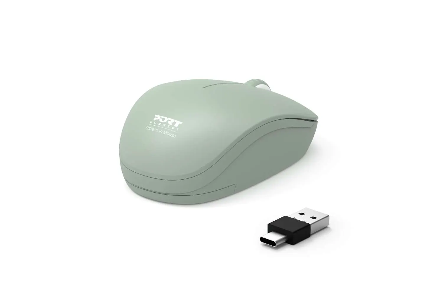 Port Designs Wireless Mouse USB-A&C | Olive | Ireland
