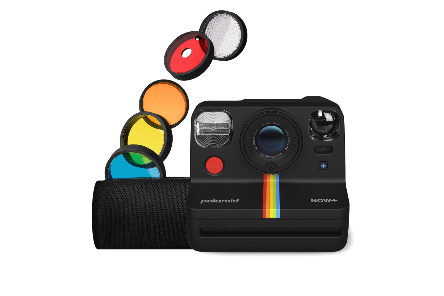 Polaroid Now+ Generation 2 i-Type Instant Camera + 5 lens filters | Black