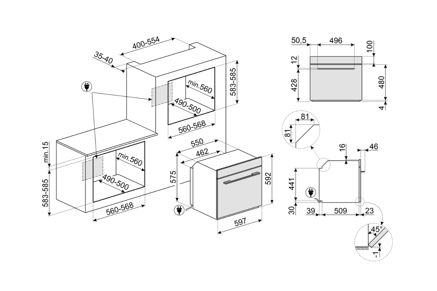 Smeg Builtin Combination Microwave Oven SO6102M2G Neptune Grey