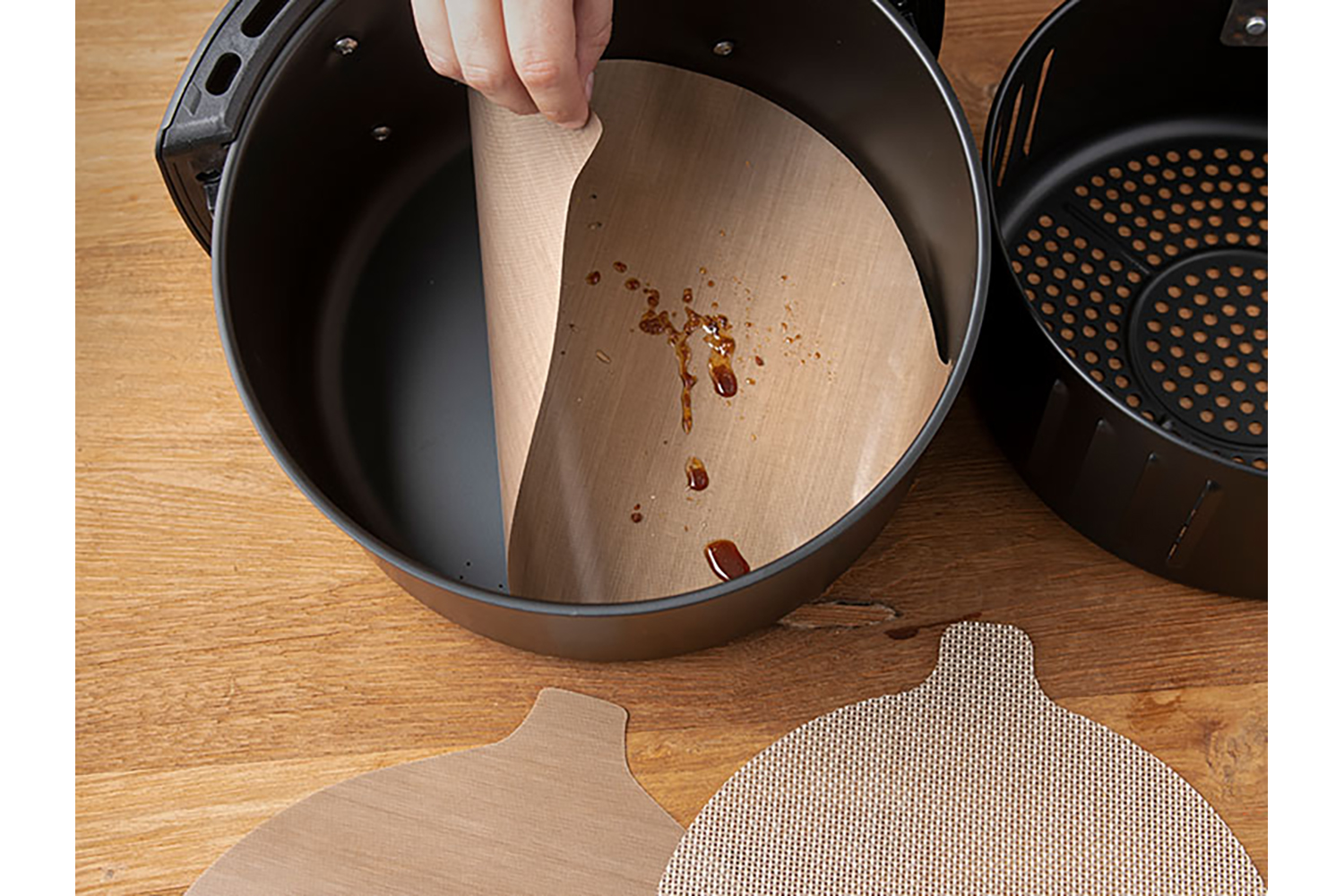 Nostik Round Air Fryer Liner | Set of 2