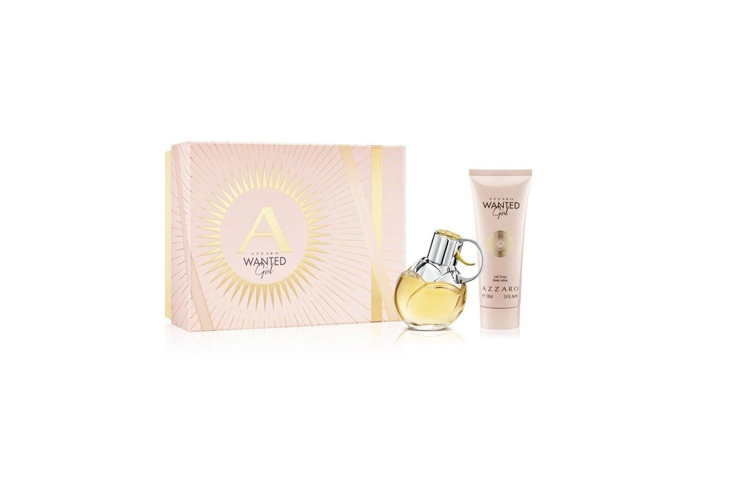 Azzaro Wanted Girl Women's Perfume Gift Set Eau De Partfum 30ml with Body Lotion | 100ml
