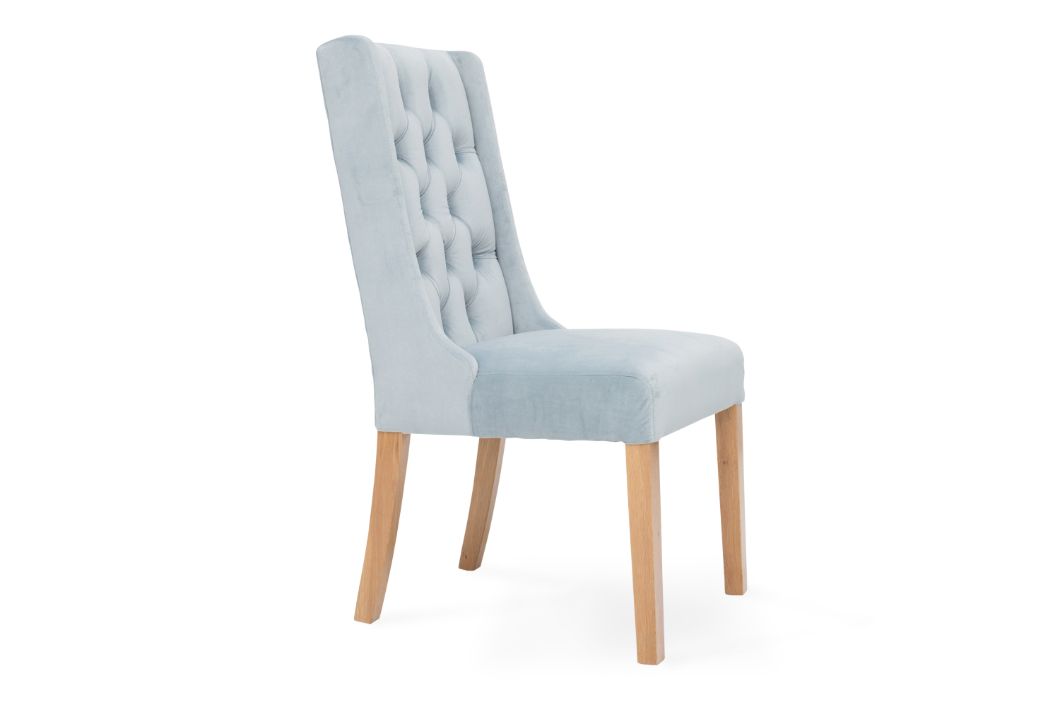 Pale blue deals velvet dining chairs