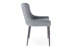 Saxon Velvet Dining Chair | Grey
